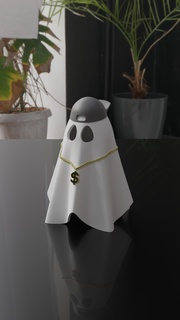 cute ghost gangster Home halloween halloweenxcults decoration home art 3d print model - Mito3D