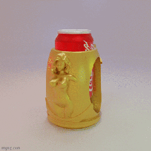 fofa menina Cerveja Stein suporte gadget acolhedor coozie koozie suave bebida 3d print model - Mito3D