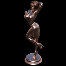 lindo niña pie vestido alto tacones estatua esculpir escultura x9st0y x9s mujer belleza 3d print model - Mito3D