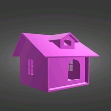 cute house pet 3d print model - Mito3D