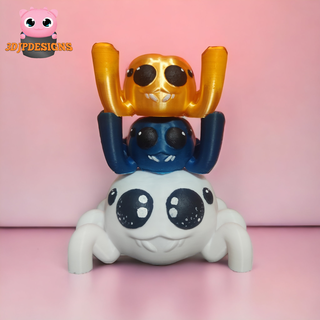 cute jumping spider pen pencil holder support creature cute spider jumping spider support less support kawaii patreon flowers cute creature home decoration plant plants outdoor art toy  3d print model - Mito3D