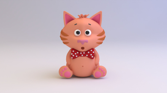 cute kitten stl file 3d printers model tumbler keychain msla printing 3D print model - Mito3D