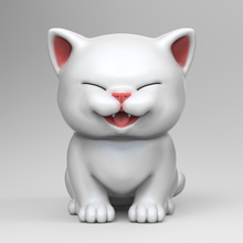 cute kitten v2 stl 3dprint art cat puppy dog animal adorable meaw 3d print model - Mito3D