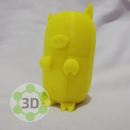 mignon petit cochon jeu animal le peu rose jouet ferme 3D print model - Mito3D