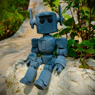 fofa pequeno robô 3d print model - Mito3D