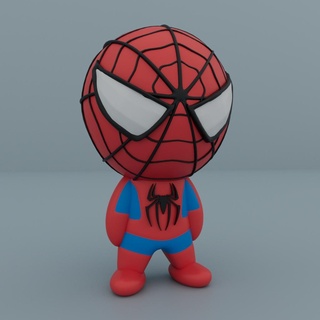 cute little spiderman - tobey maguire spider man verse bubble head toy collectibles decoration keychain 3d print model - Mito3D