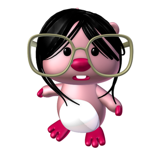 cute loopy plush meme bangs glasses 3d print model - Mito3D