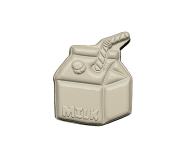 lindo Leche caja cartón stl expediente 3d impresión láser cnc enrutador imprimible modelo descargar bañera bomba jabón baño molde vacío formando kawaii 3d print model - Mito3D