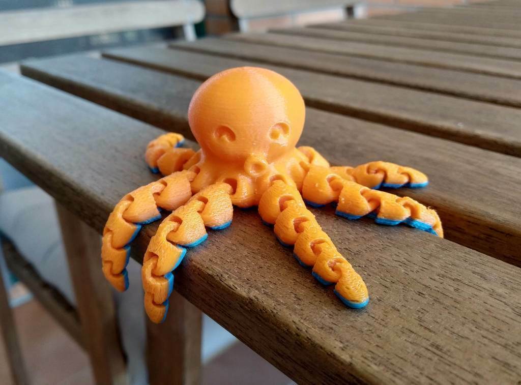 mignonne mini poulpe 3D print model - Mito3D