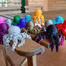 cute mini octopus various toy Octopus 3d print model - Mito3D
