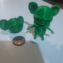 Şirin fare hayvan köpek oyuncak Sanat 3d print model - Mito3D