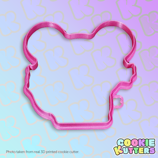 cute mouse cookie cutter mold silhouette kutters kitchen food recipe cookies 3d print contour 3d print model - Mito3D