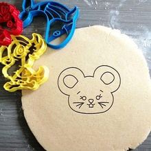 cute mouse cookie cutter animal baking dough shape kitchen bake cookies speculoos 3d print model - Mito3D