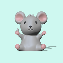 cute mouse art figure sculpt sculpture sculptures animal toy miniatures 3d print model - Mito3D