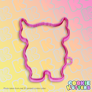 cute mythical minotaur cookie cutter mold silhouette kutters kitchen food recipe cookies 3d print contour 3d print model - Mito3D