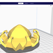 carina polpo poli animale kawaii geek Basso 3d print model - Mito3D