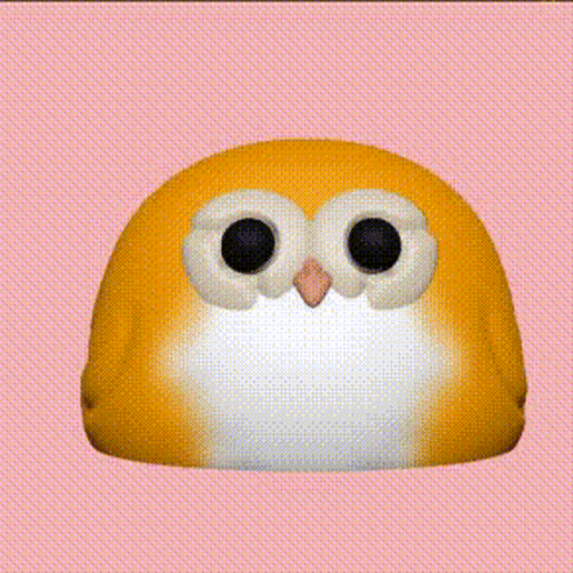 cute owl toy bird 3D print model - Mito3D