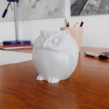 mignon de hibou l'argent la boîte maison décoration décor tirelire en forme cochon owl art animal 3d print model - Mito3D