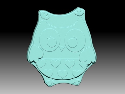 cute owl solid shampoo mold soap pump Home bathbombs bathbomb bombs bath solidshampoo press mould heart cupid valentines valentinesday february cuteowl animals 3d print model - Mito3D
