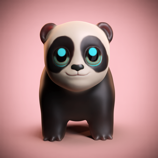 cute panda panda cute pokemon  3d print model - Mito3D