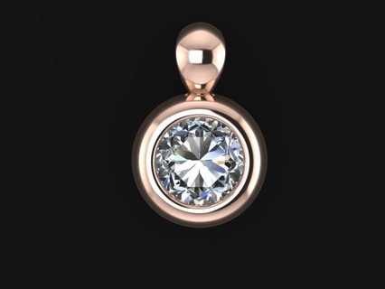 cute pendant pendant jewelry silver gold  3d print model - Mito3D