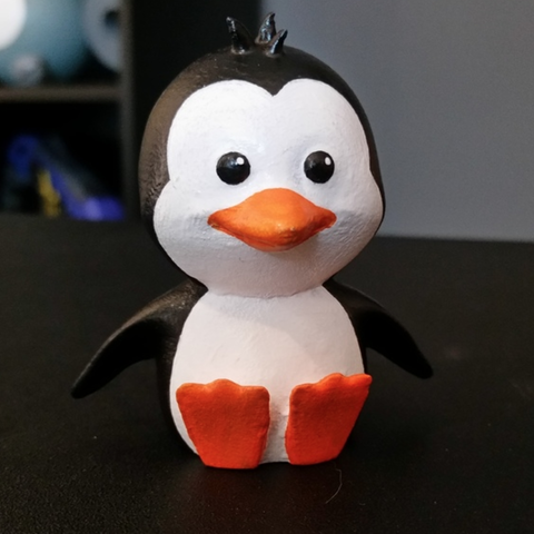 cute penguin game 3D print model - Mito3D