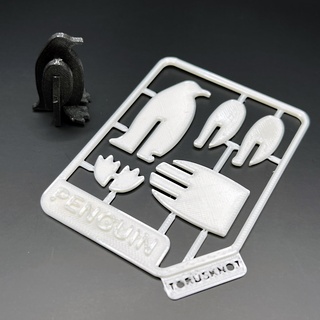 cute penguin kit card Various puzzle 3d print model - Mito3D