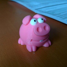 carino piggy gioco animali maialino divertente creatura 3d print model - Mito3D