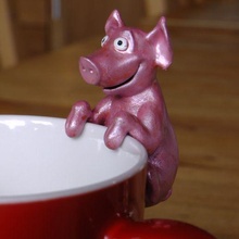 lindo cerdo Arte animal figur juguete arte 3d print model - Mito3D