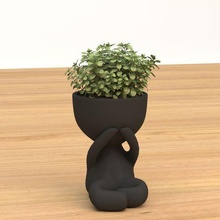 cute plant pot 02 3d print model - Mito3D