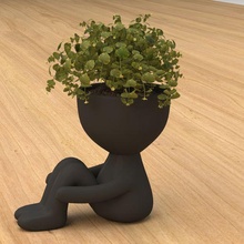 cute plant pot 03 3d print model - Mito3D