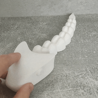 mignonne préhistorique flexi snake Jeu jouet serpent 3d print model - Mito3D