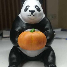 carino zucca panda casa arredamento il giorno di san valentino regali 3d print model - Mito3D
