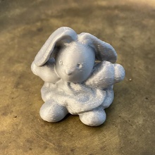 carino coniglio art seduto il 3d print model - Mito3D