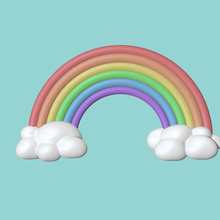 cute rainbow decorative general decor nature art toy sculpture miniature cartoon 3d print model - Mito3D