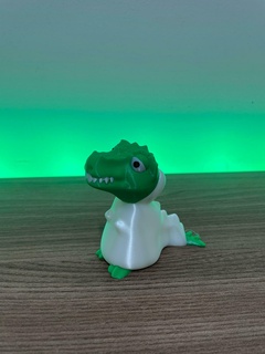 Şirin Rex Dinozor hayalet kostüm fantazi ürpertici Sanat oyuncak 3d print model - Mito3D