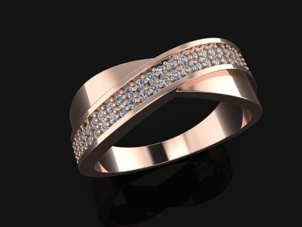 cute ring 1 ring jewelry silver gold free  3d print model - Mito3D