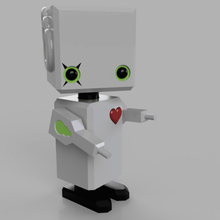 simpatico robot boy art carino scifi giocattolo sci-fi regalo la decorazione deco lego carattere ragazzo figura stato futuro giochi i giocattoli 3d print model - Mito3D
