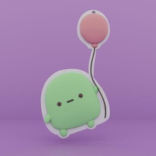 cute single blob 3d print model - Mito3D