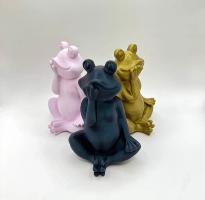 lindo sentado rana figurilla arte animal figura escultura pantano 3d print model - Mito3D