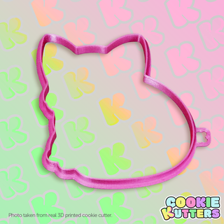 cute sleepy fox cookie cutter mold silhouette kutters kitchen food recipe cookies 3d print contour 3d print model - Mito3D