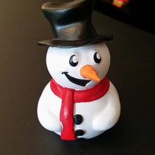 cute snowman game 3d print model - Mito3D