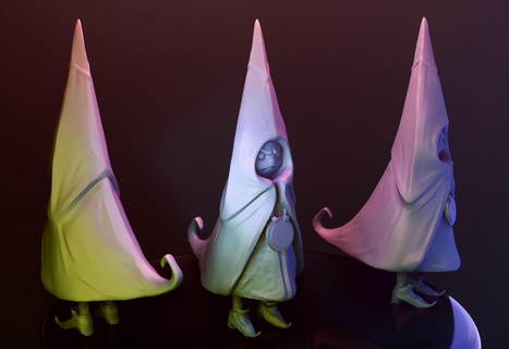 Şirin ürpertici kültist gotik heykel cadılar bayramı karanlık korku hayalet canavar korkutucu tatlı komik oyuncak 3d print model - Mito3D