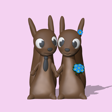 cute squirrels couple decorate play a to and sculpture miniatures 3d model cartoon figure toy other modeling decorating animal bride groom marriage 3d print model - Mito3D