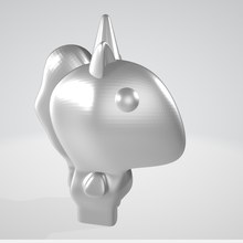 cute standing unicorn 3d print model - Mito3D