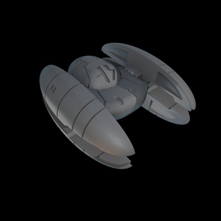 fofa Estrela guerras abutre andróide lutador estelar separatista exército nave espacial brinquedo chibi 3d print model - Mito3D