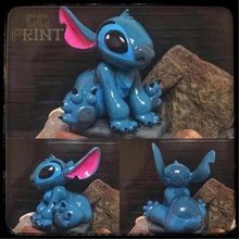 cute stitch art lilo&stitich alien cartoon disney lilo y 3d print model - Mito3D