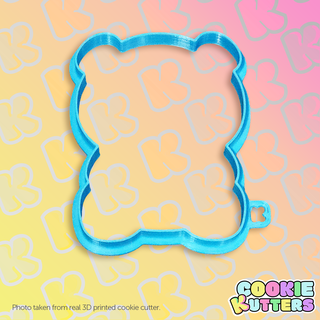 Şirin oyuncak ayı kurabiye kesici kalıp siluet kesiciler mutfak Gıda yemek tarifi 3d Yazdır kontur 3d print model - Mito3D