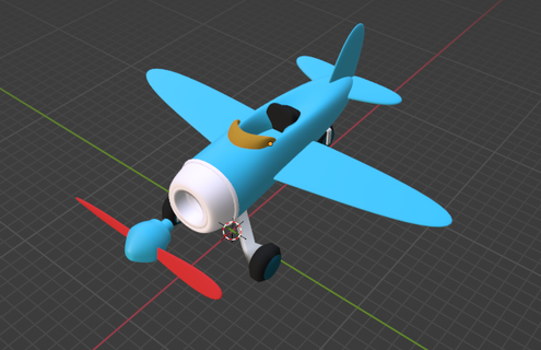 cute toy plane 3d print model - Mito3D