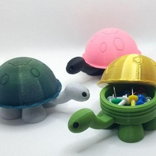cute turtle box jewelry screwing 3d print model - Mito3D